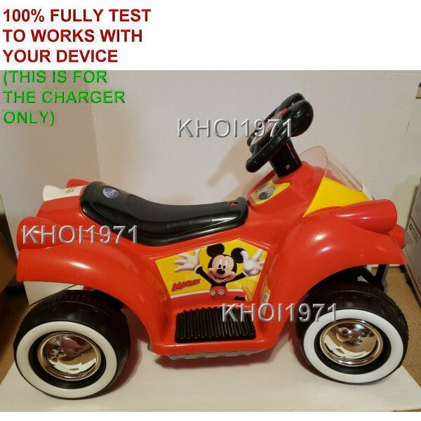 AC Wall Charger Adapter for KT1122 and KT1122TR Pacific Cycle Mickey Mouse Ride-On Toy