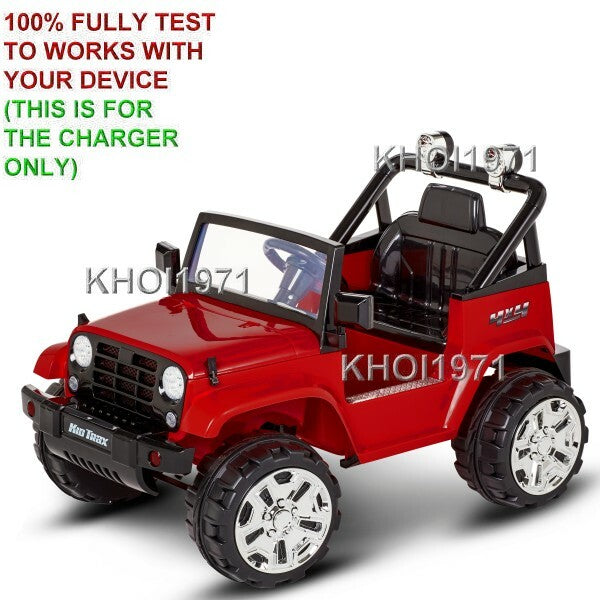 AC Wall Charger Adapter for KT1346WM KT1354WM Kid Trax Fun Chaser Jeep Ride-On Toy