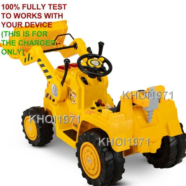 AC Wall Charger Adapter for KT1507WM KidTrax Paw Patrol Rubble Digger Ride-On Toy