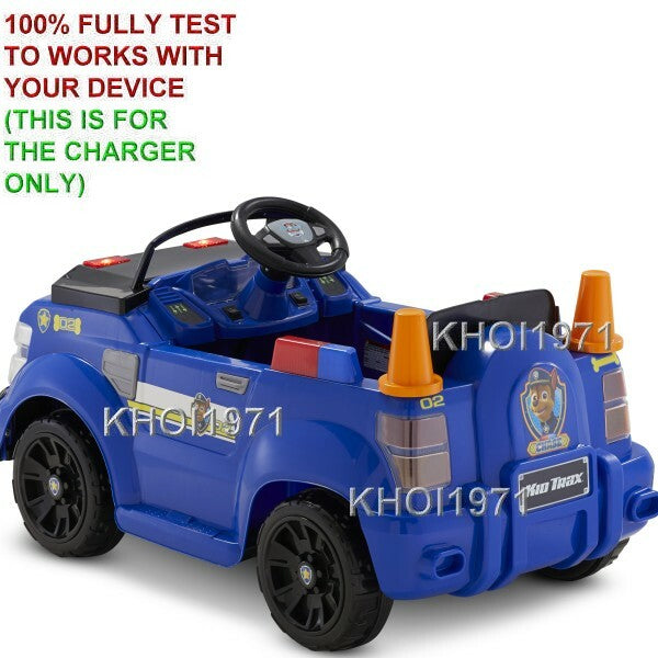 AC Wall Charger Adapter for KT1509WM KidTrax Paw Patrol Chase Ride-On Toy