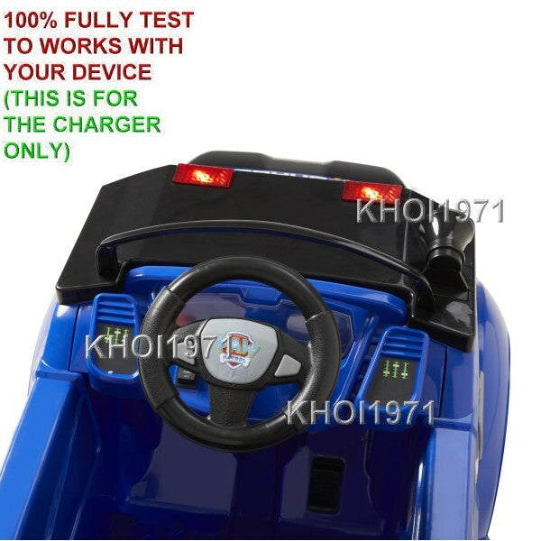 AC Wall Charger Adapter for KT1509WM KidTrax Paw Patrol Chase Ride-On Toy