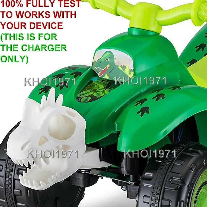 AC Wall Charger Adapter for Pacific Cycle KidTrax Dinosaur Toddler Quad Ride-On Toy