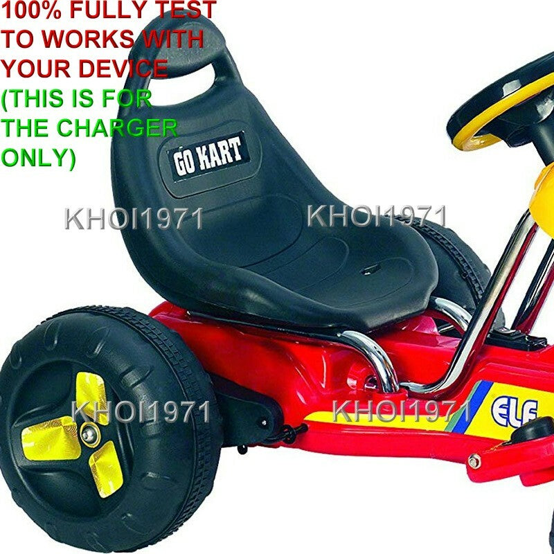 AC Wall Charger Adapter for Little Rider 1 Elf Go Kart 6V Battery Red