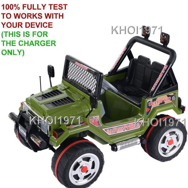 AC Wall Charger Adapter for TY324113GR Ride-On Truck Jeep Car