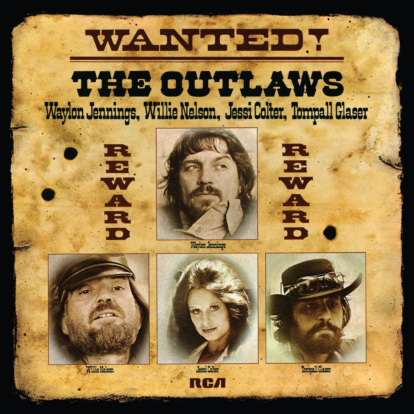 PRE-ORDER Waylon Jennings & Nelson Colter Glaser - Wanted! The Outlaws (50Th Anniversary) [Gold Vinyl] [Vinyl]