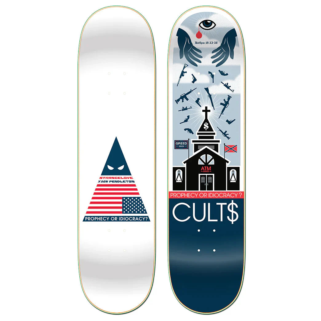 StrangeLove Don Pendleton "Cults" 8" Skateboard Deck