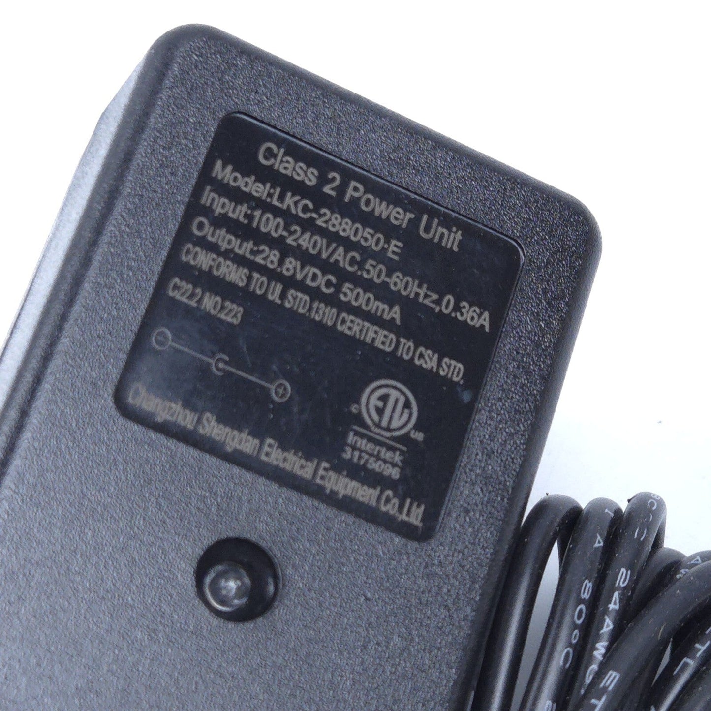 28.8V Round Hole Battery Charger Cable for Kids Ride-On Car