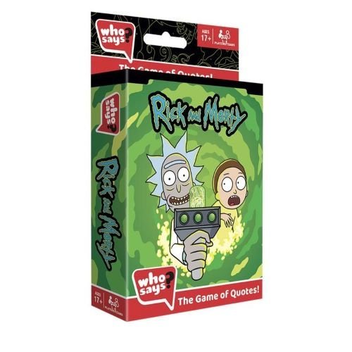 Who Says? Card Game Rick and Morty Edition - Golden Apple Comics