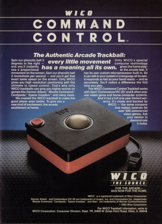 Wico Command Control Track Ball (Atari 2600)