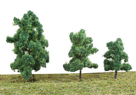 Walthers SceneMaster 949-1184 HO Scale Summer Trees pkg(10) -- 3-3/8 to 5-1/2" - Golden Apple Comics