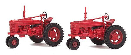 Walthers SceneMaster 949-4160 HO Scale Farm Tractor 2-Pack - Assembled -- Red - Golden Apple Comics
