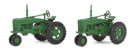 Walthers SceneMaster 949-4161 HO Scale Farm Tractor 2-Pack - Assembled -- Green - Golden Apple Comics