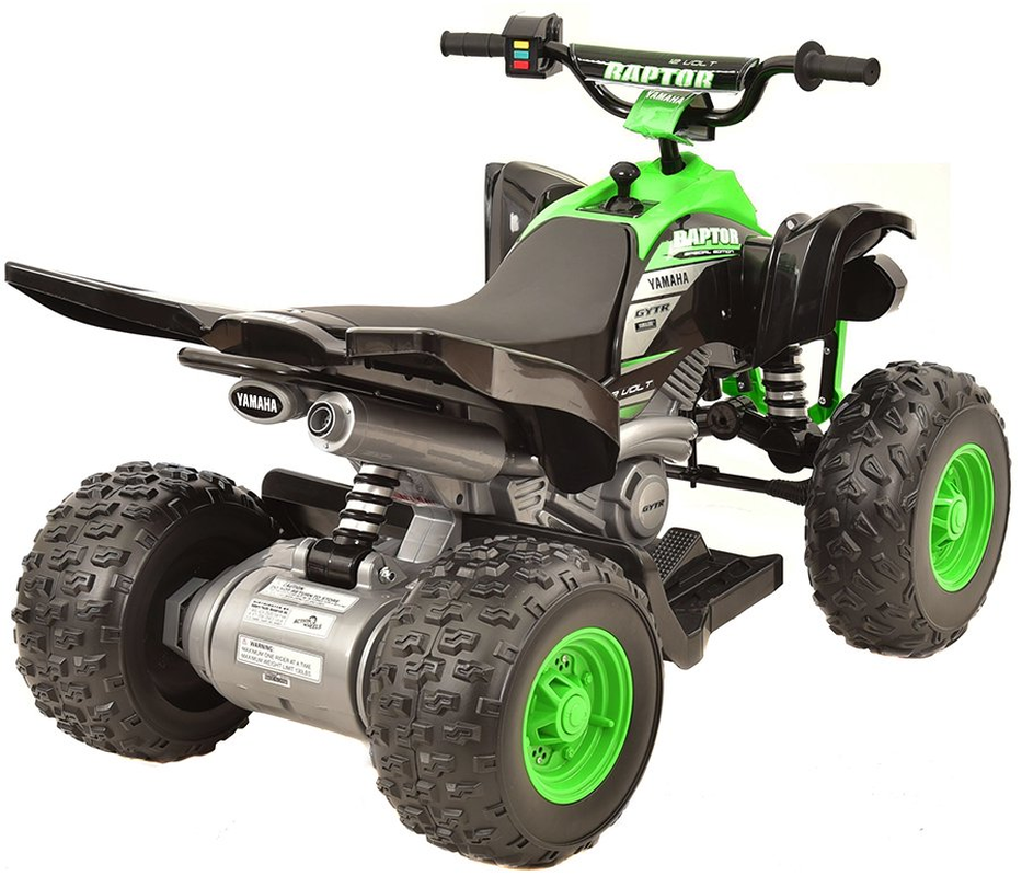 Yamaha Raptor 12V Battery-Powered Ride-On with Custom Graphics - Enhanced Riding Experience for Kids