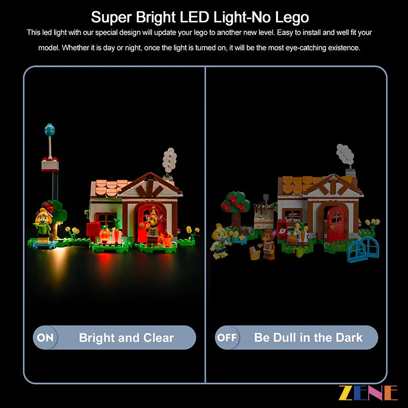 Light Kit for LEGO Isabelle's House Visit #77049