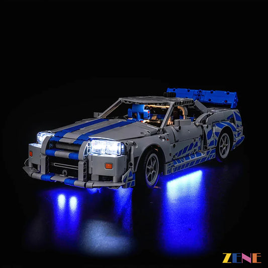 Light Kit for LEGO Furious Nissan Skyline GT-R (R34) Car #42210