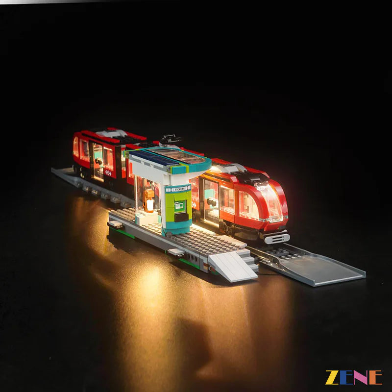 Light Kit for LEGO Downtown Streetcar and Station #60423