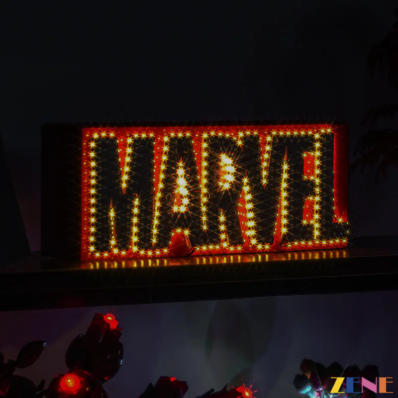 Light Kit for LEGO Marvel Logo & Minifigures #76313