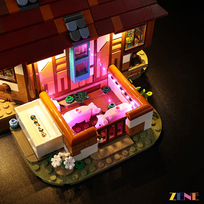 Light Kit for LEGO The Burrow Harry Potter #76437 (Ver2)