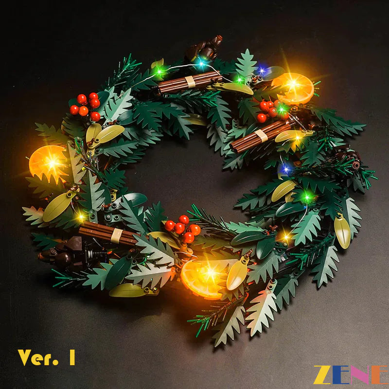 Light Kit for LEGO Wreath #10340 Christmas