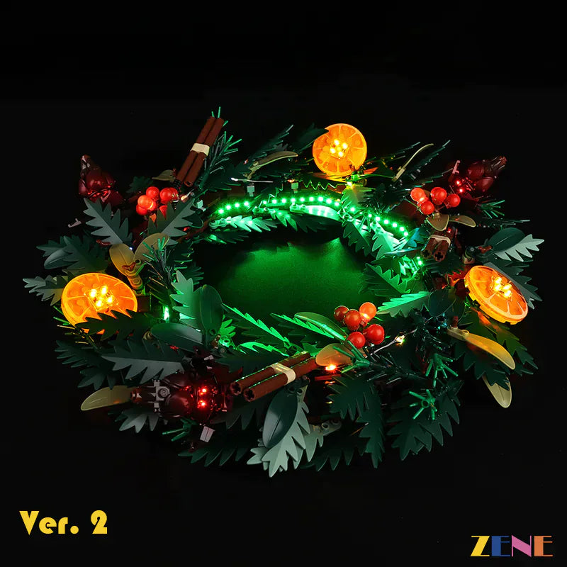 Light Kit for LEGO Wreath #10340 Christmas