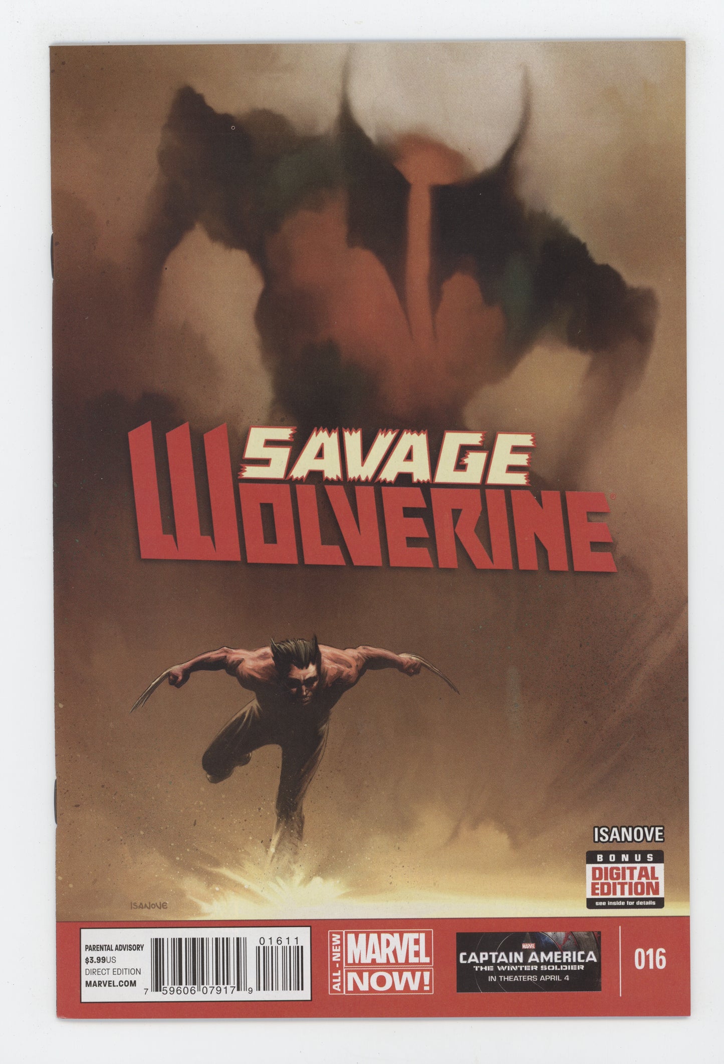 SAVAGE WOLVERINE #16 ANMN MARVEL 2014 Richard Isanove