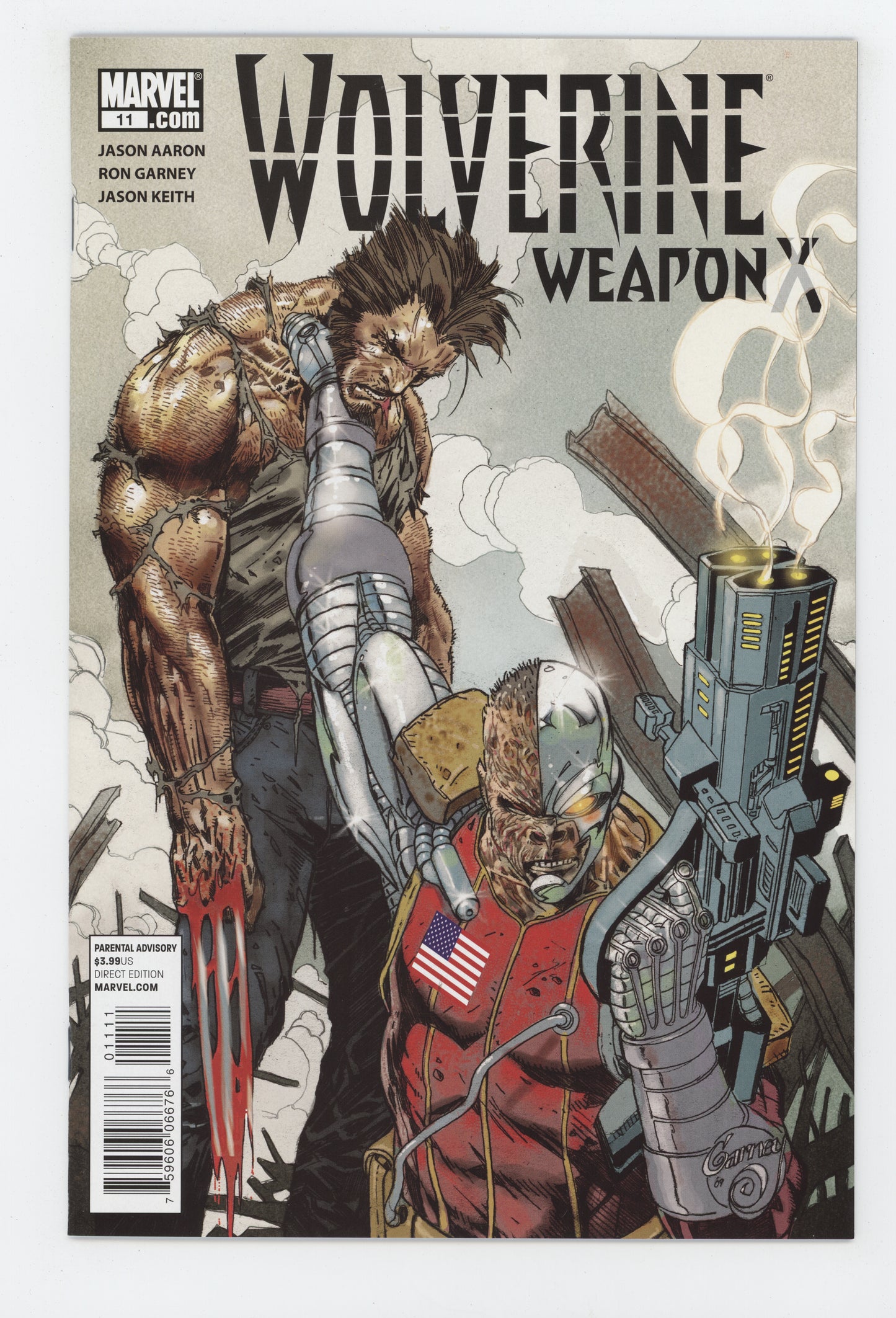 WOLVERINE WEAPON X #11 MARVEL 2010 Ron Garney JASON AARON