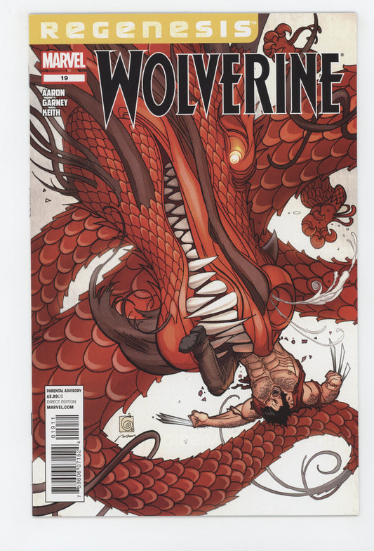 WOLVERINE #19 XREGG MARVEL 2011 Ron Garney JASON AARON