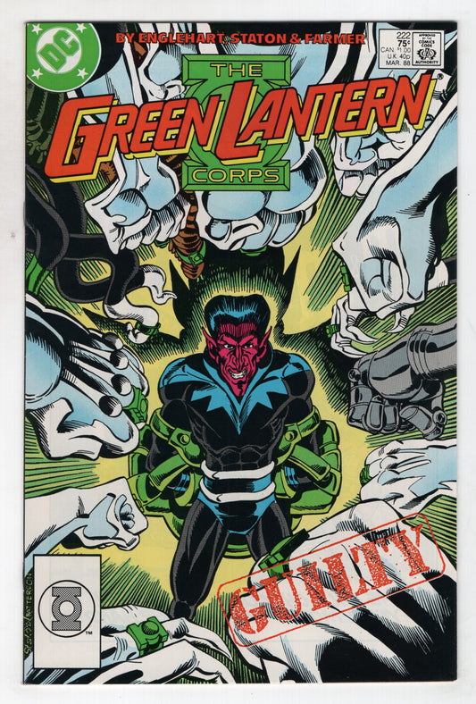 Green Lantern 222 1st Series DC 1988 NM- Corps Sinestro Joe Staton
