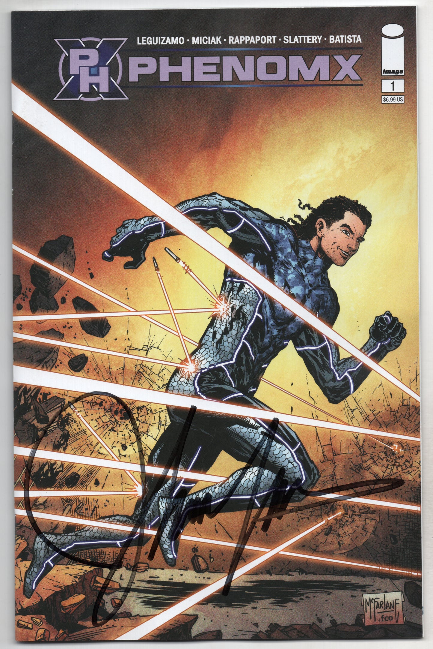 Phenom X #1 B Todd Mcfarlane Variant SIGNED John Leguizamo (11/10/2021) Image