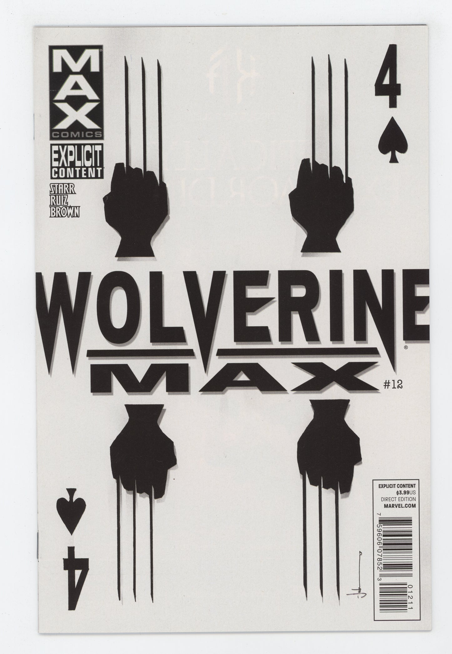 WOLVERINE MAX #12 MARVEL 2013 (MR) Felix Ruix Jason Starr