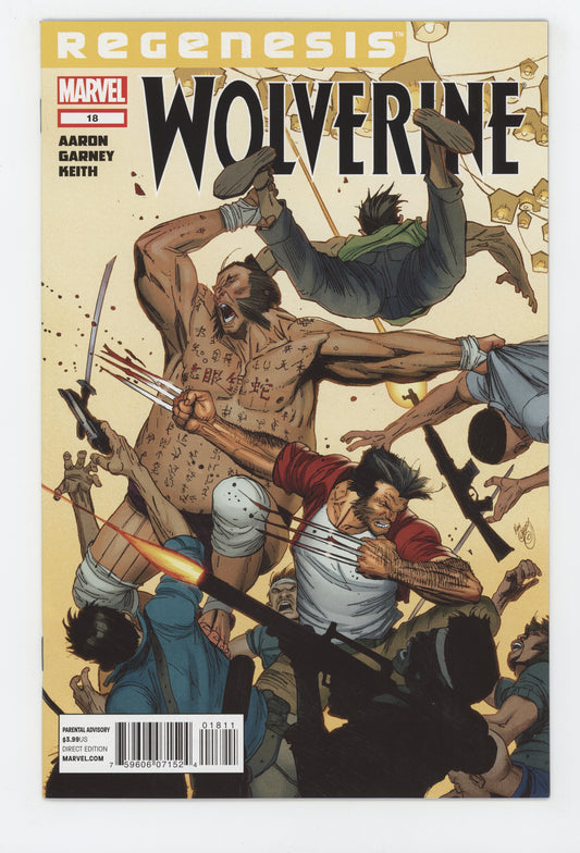 WOLVERINE #18 XREGG MARVEL 2011 Ron Garney JASON AARON