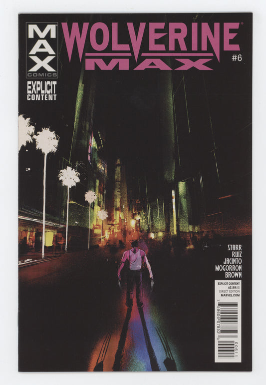 WOLVERINE MAX #6 MARVEL 2013 (MR) Jock Jason Starr