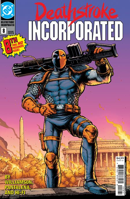 Deathstroke Inc #8 B Chris Burnham Card Stock Deathstroke The Terminator 1 Homage Variant (Shadow War) (04/26/2022) Dc