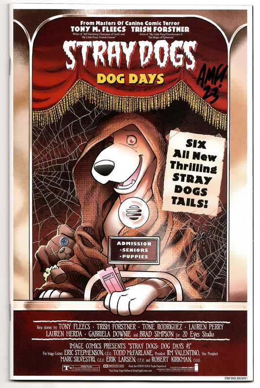 Stray Dogs Dog Days #1 (Of 2) B Trish Forstner Horror Movie SIGNED Tony Fleecs Variant (12/29/2021) Image