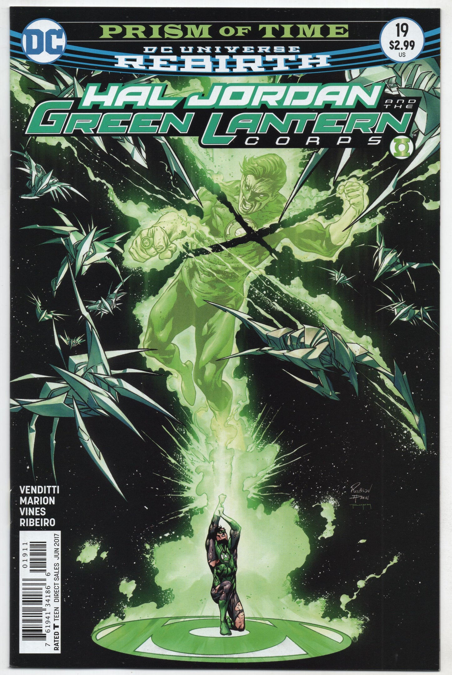 HAL JORDAN AND THE GREEN LANTERN CORPS #19 A DC 2017 Robson Rocha Robert Venditti