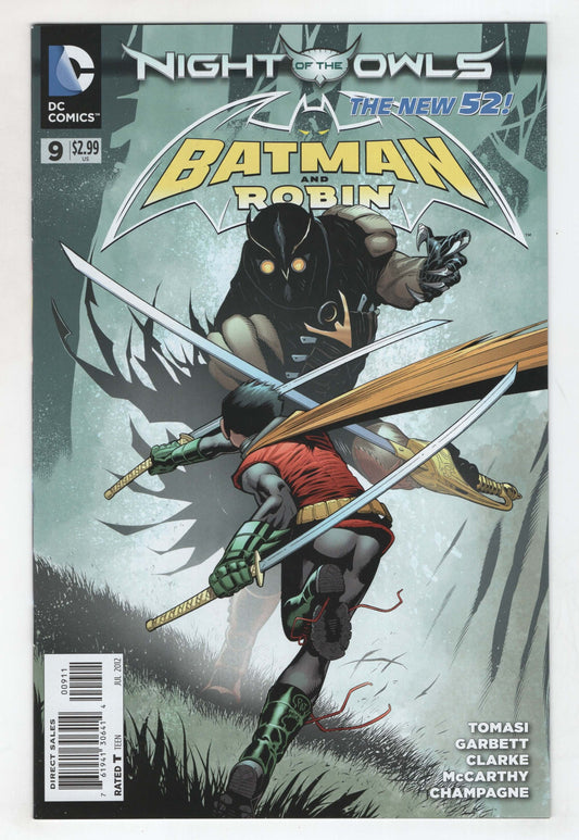 Batman And Robin 9 DC 2012 NM New 52 Night Of The Owls Talon