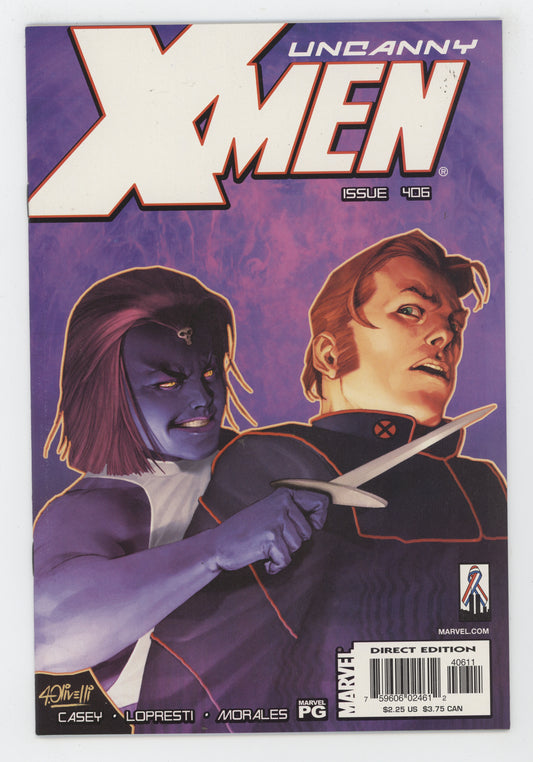 Uncanny X-Men 406 Marvel 2002 Aaron Lopresti