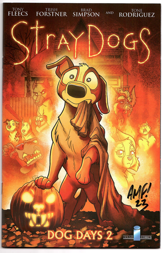 Stray Dogs Dog Days #2 (Of 2) B SIGNED Tony Fleecs Horror Movie Variant Trick R Treat (01/26/2022) Image
