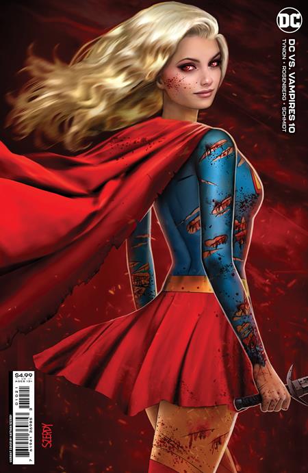 Dc Vs Vampires #10 (Of 12) B Nathan Szerdy Card Stock Variant Supergirl GGA (10/25/2022) Dc