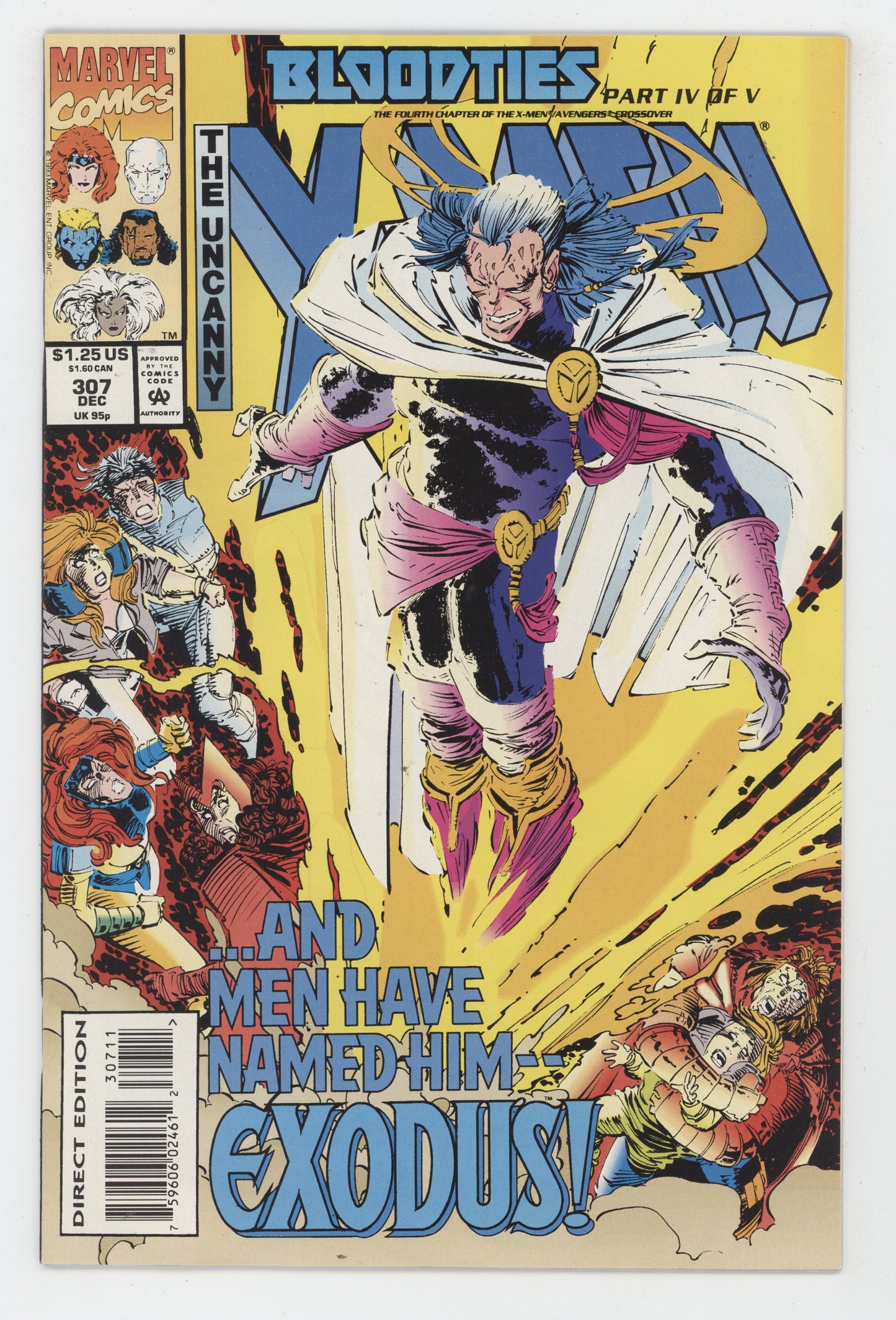 Uncanny X-Men 307 Marvel 1993 John Romita, Jr