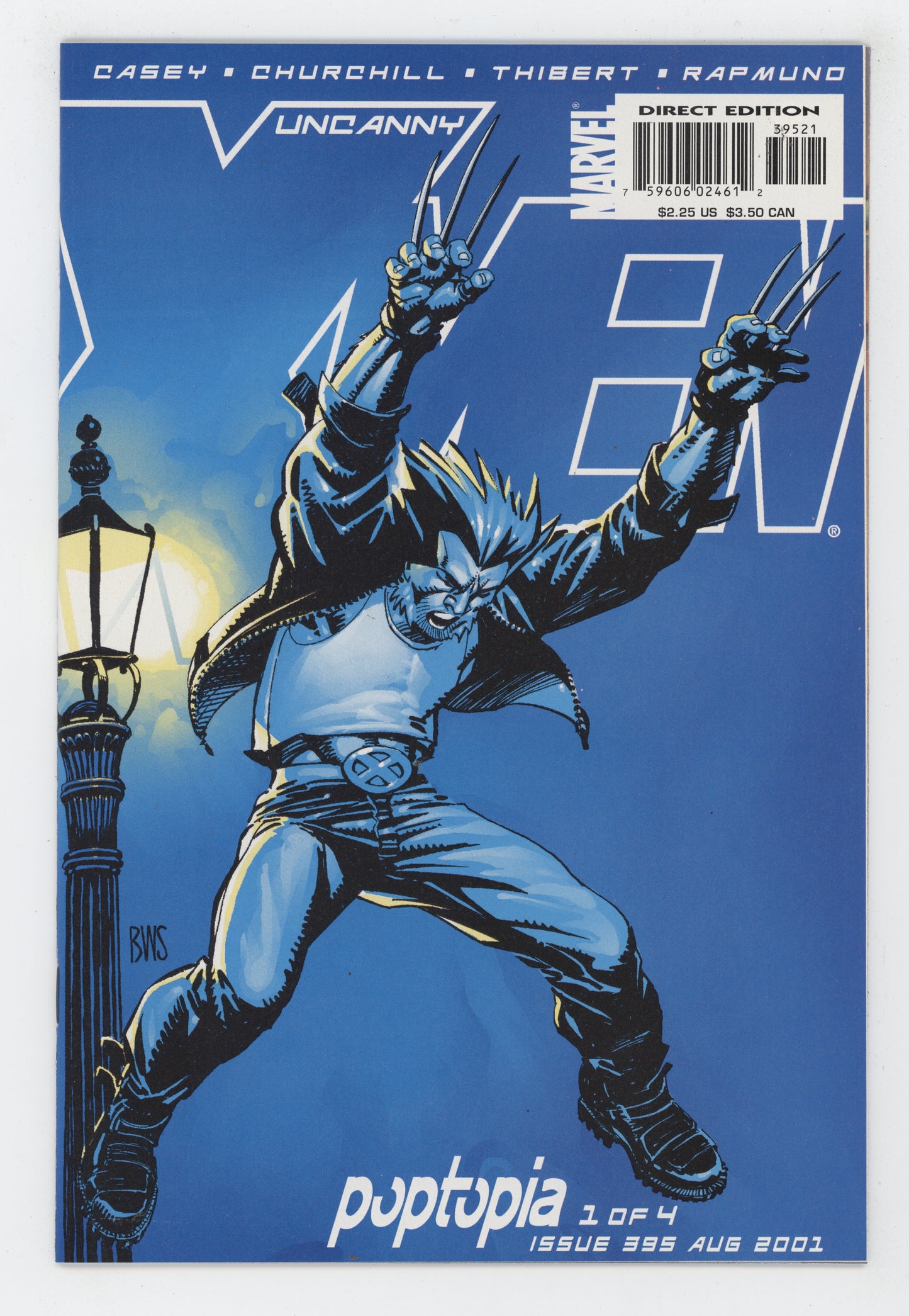 Uncanny X-Men 395 B Marvel 2001 Ian Churchill