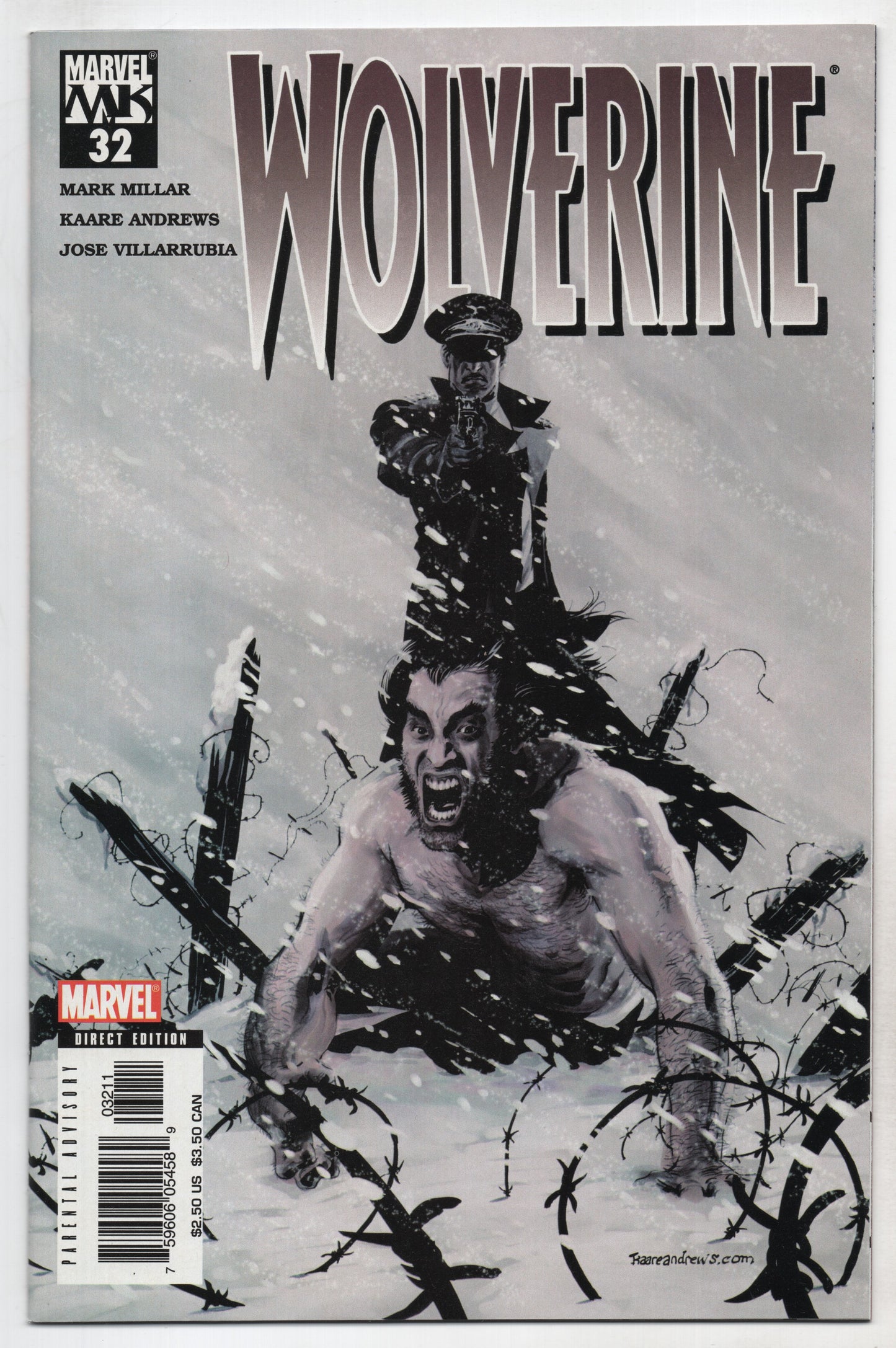 Wolverine 32 A 2nd Series Marvel 2005 NM- Mark Millar Kaare Andrews