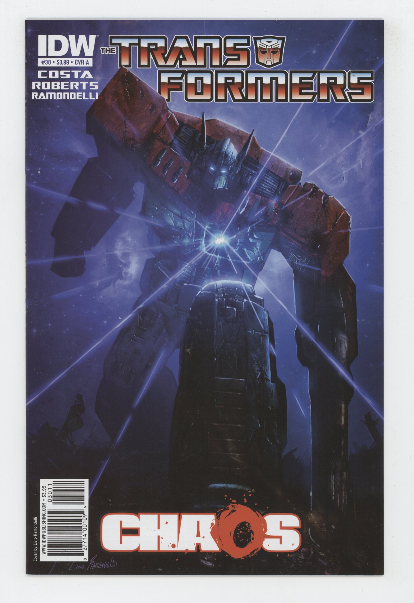 Transformers 30 A IDW 2011 Livio Ramodelli Mike Costa Megatron Optimus Prime Galvatron