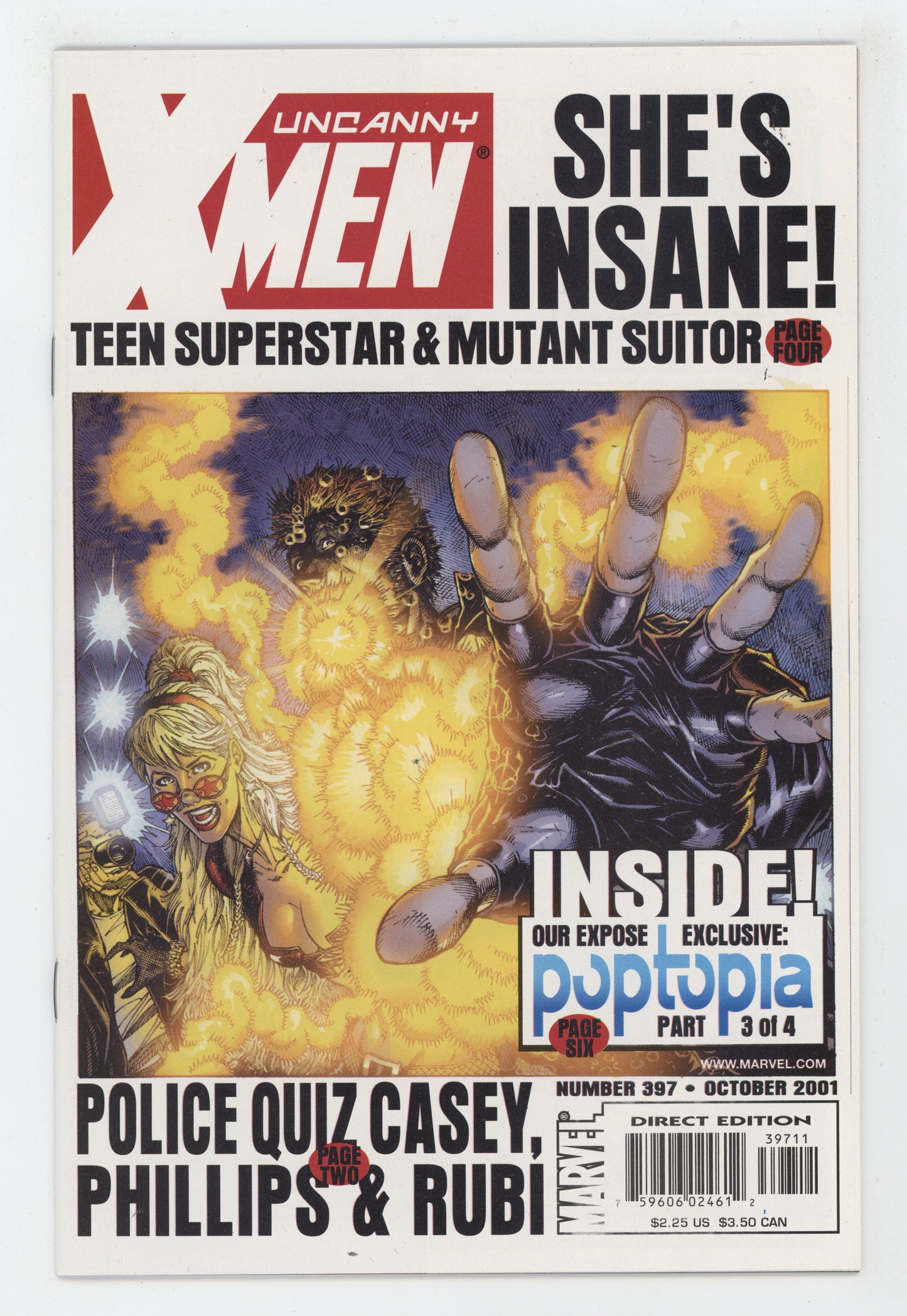 Uncanny X-Men 397 Marvel 2001 Ian Churchill