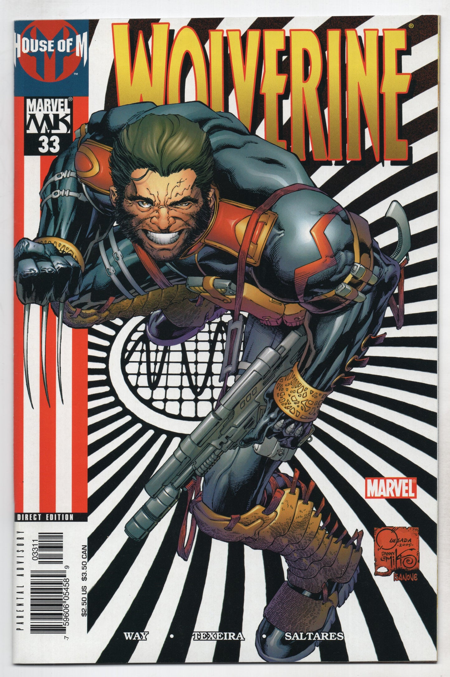Wolverine 33 2nd Series Marvel 2005 NM House Of M Joe Quesada X-Men