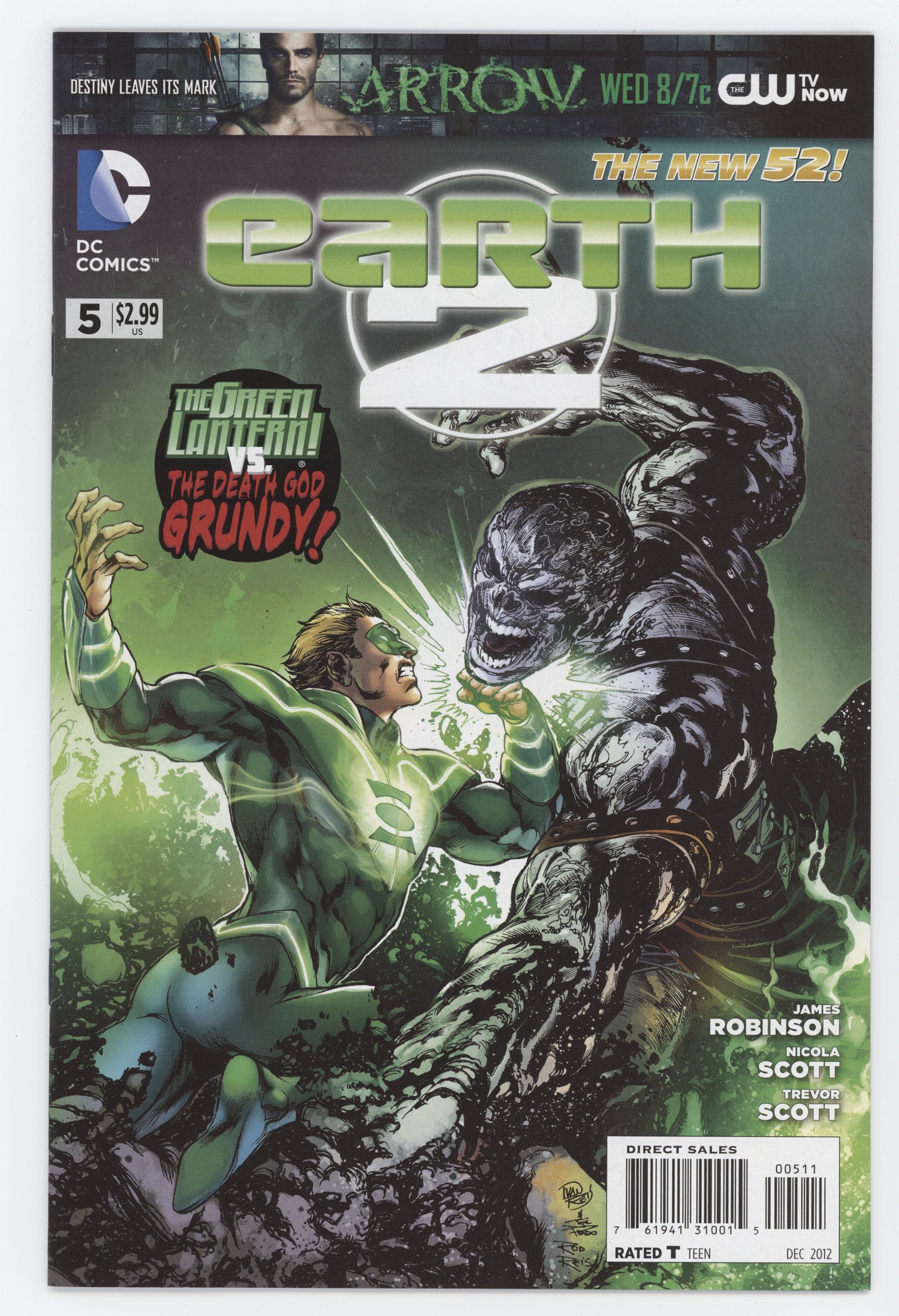 Earth 2 #5 A DC 2012 Ivan Reis James Robinson New 52 Green Lantern