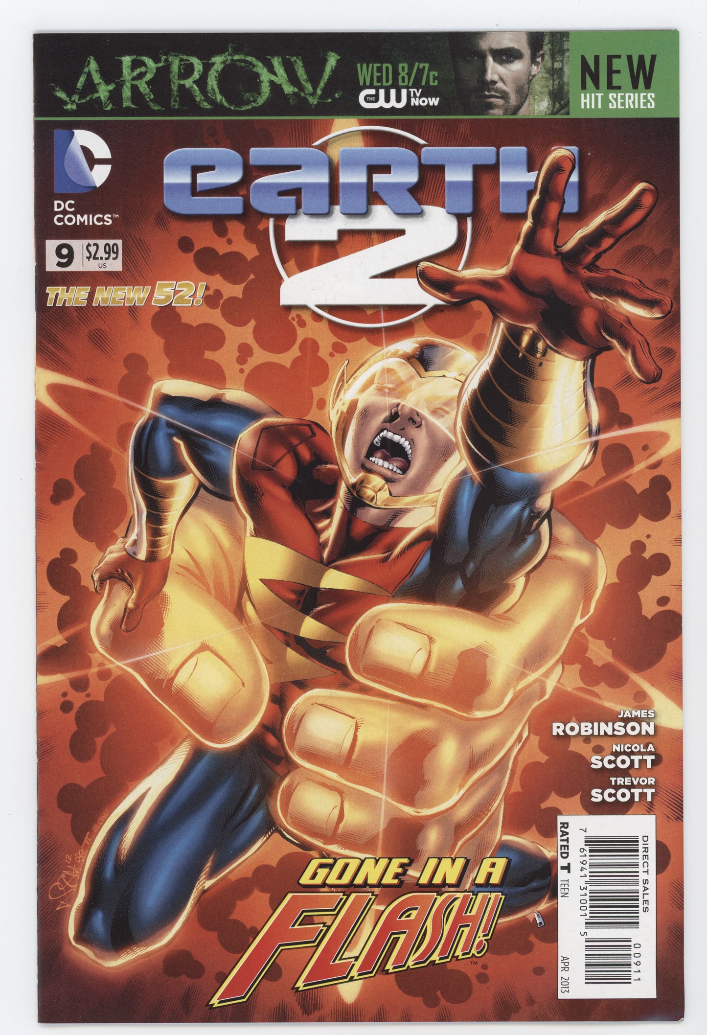 Earth 2 #9 A DC 2013 NM-Trevor Scott James Robinson New 52 Flash