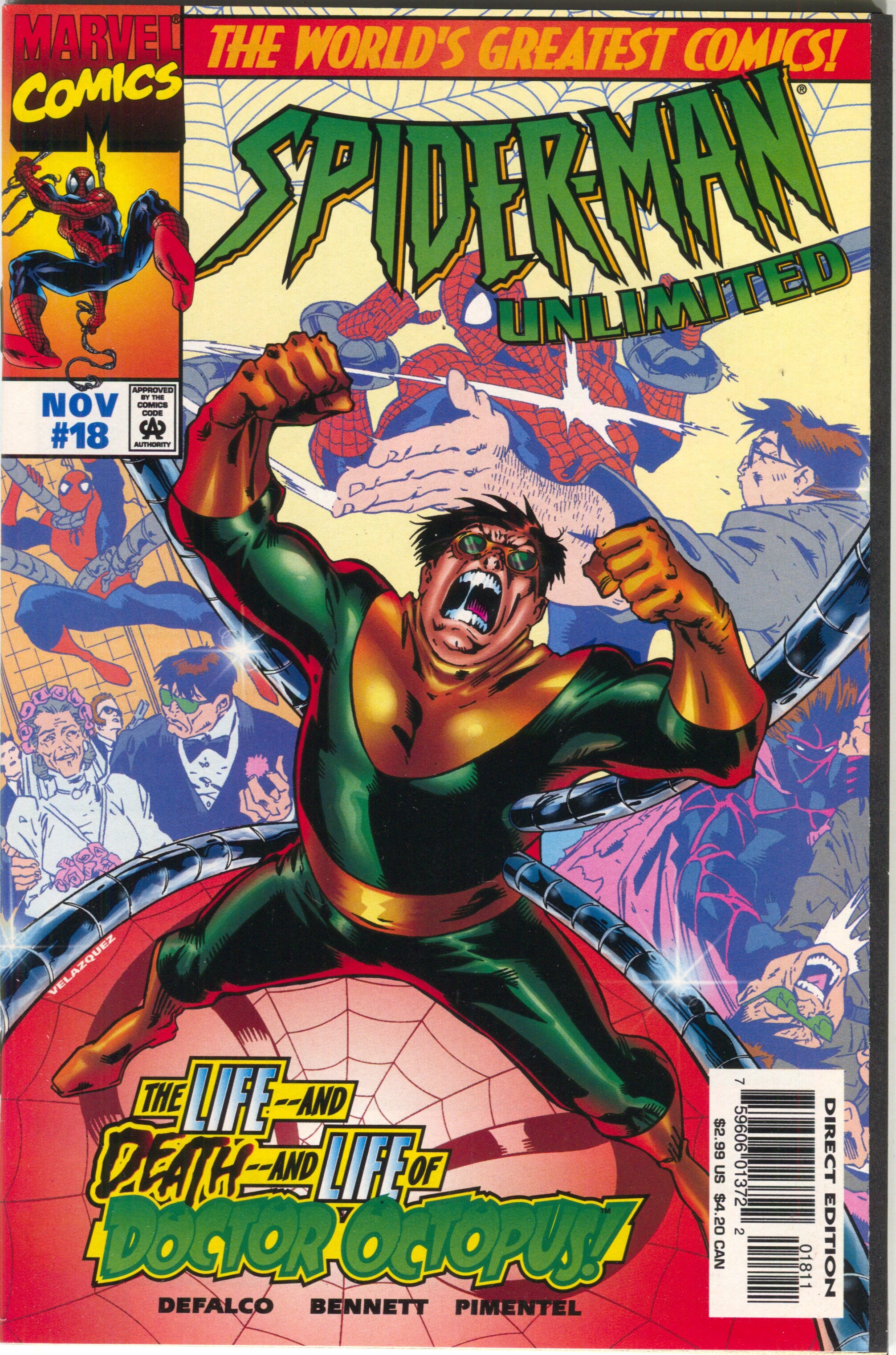 Spider-Man Unlimited 18 1st Series Marvel 1997 NM Doctor Octopus Sinis