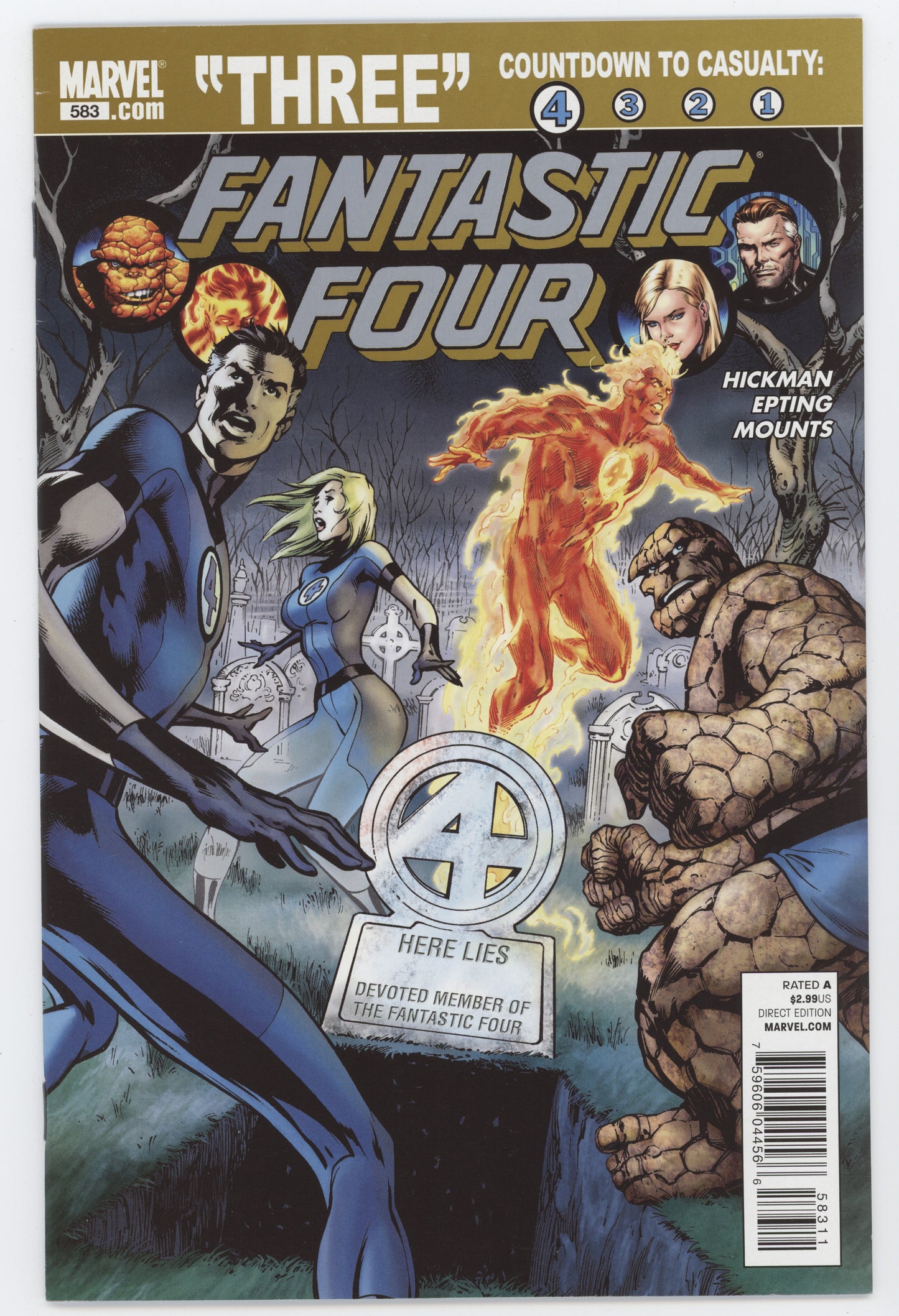 Fantastic Four #583 A 3rd Series Marvel 2010 ALAN DAVIS JONATHAN HICKMAN