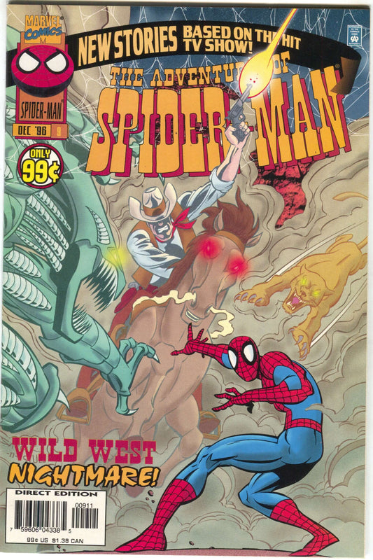 Adventures Of Spider-Man 9 Marvel 1996 NM Mysterio Animated Series
